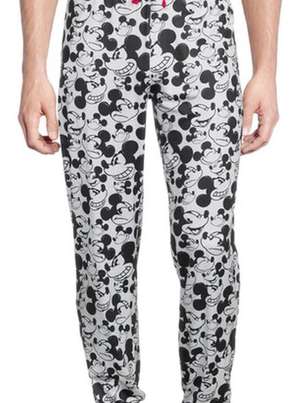 Disney Gray and Black Mickey Graphic Joggers